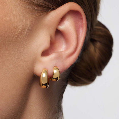 Rue Hoops | Gold