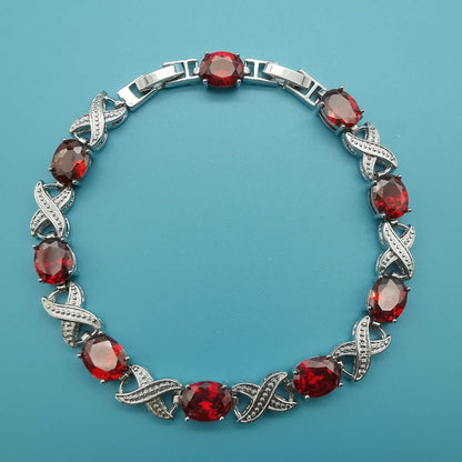 Alendra Flameaux Bracelet | White Gold