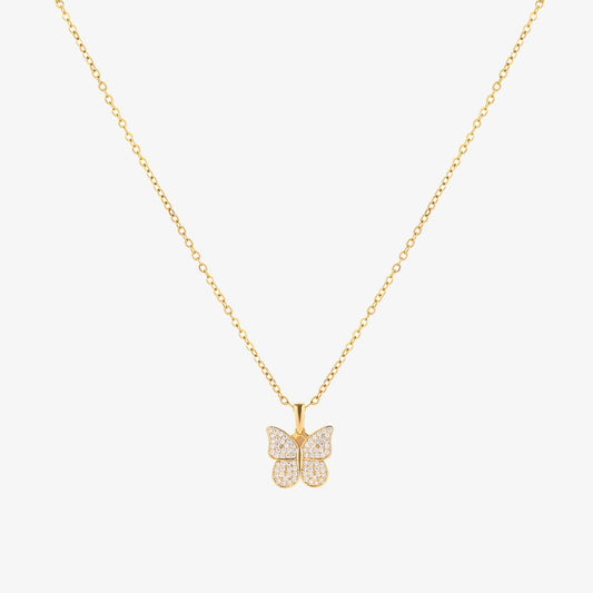 Radiant Butterfly Necklace | Gold