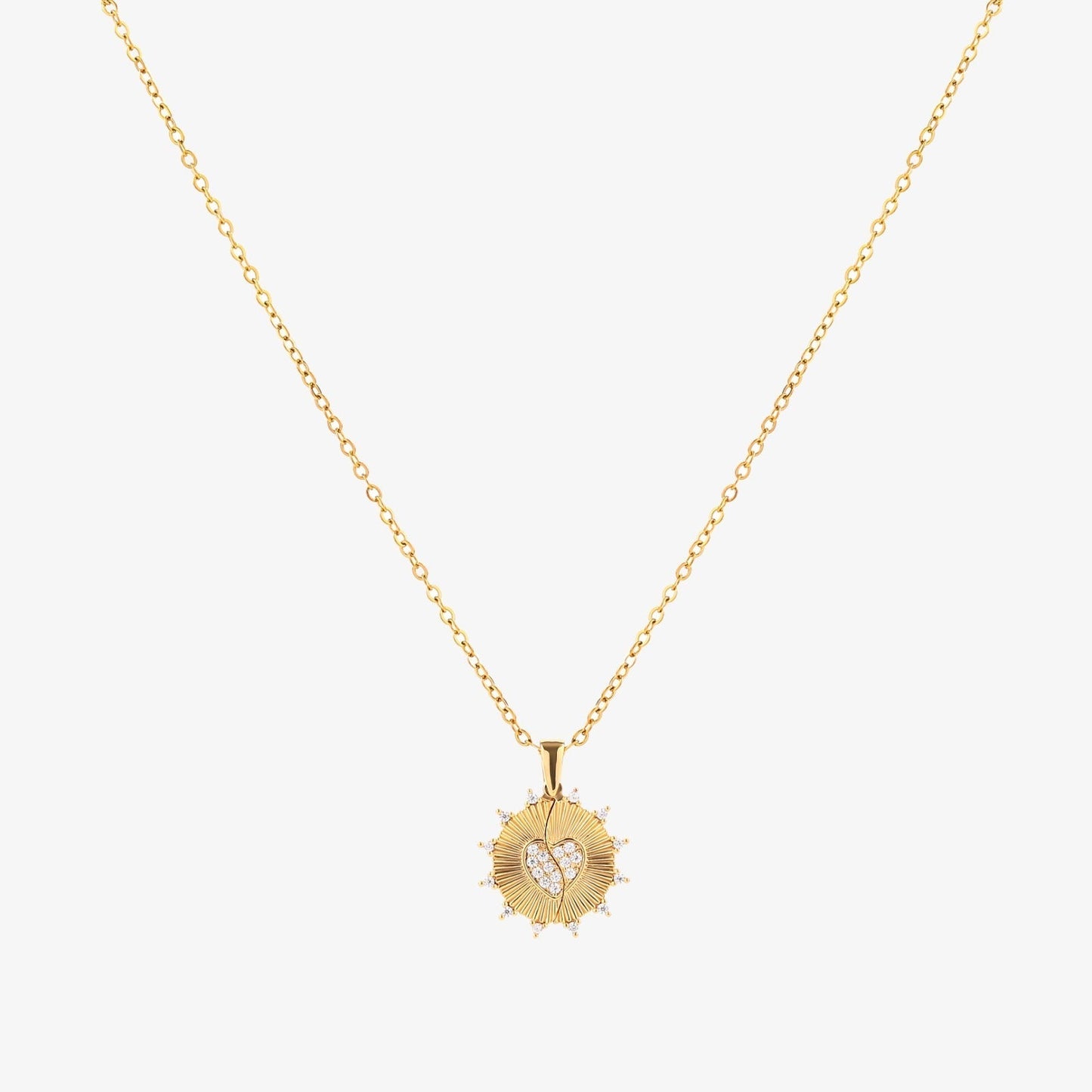 Sunray Love Necklace | Gold